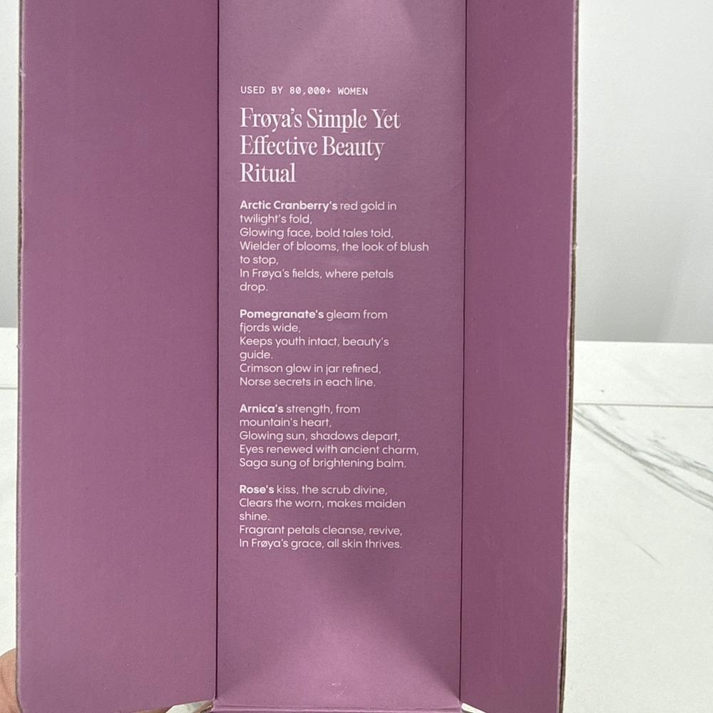 NIB Froya Organics Complete System for Women's Mature Skin Skincare Set Set Of 4 - Picture 7 of 8